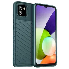  Samsung Galaxy A03 Skal Twill Textur Gr&ouml;n
