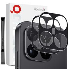 NORTHJO NORTHJO Xiaomi 17T 2-PACK Linsskydd H&auml;rdat glas Svart