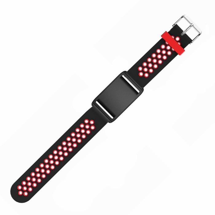 Bild 2,  Polar Loop Klockarmband Silikon Dual-Color Röd / Svart