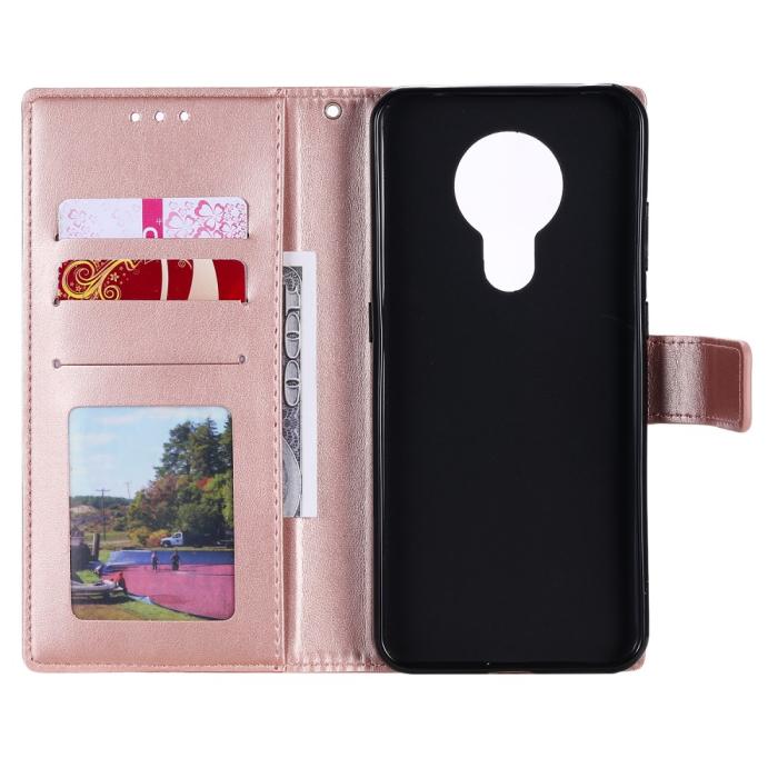 Bild 5,  Nokia G10 / G20 Fodral Tryckt Mandala Läder Roséguld