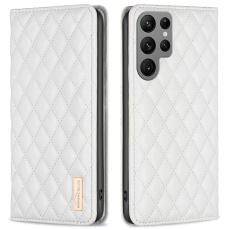 BINFEN BINFEN Galaxy S25 Ultra Fodral Flip Diamond L&auml;der Vit