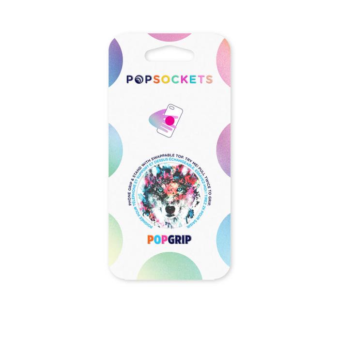 Bild 2, PopSockets PopSockets Avtagbart Grip med Ställfunktion Wolf