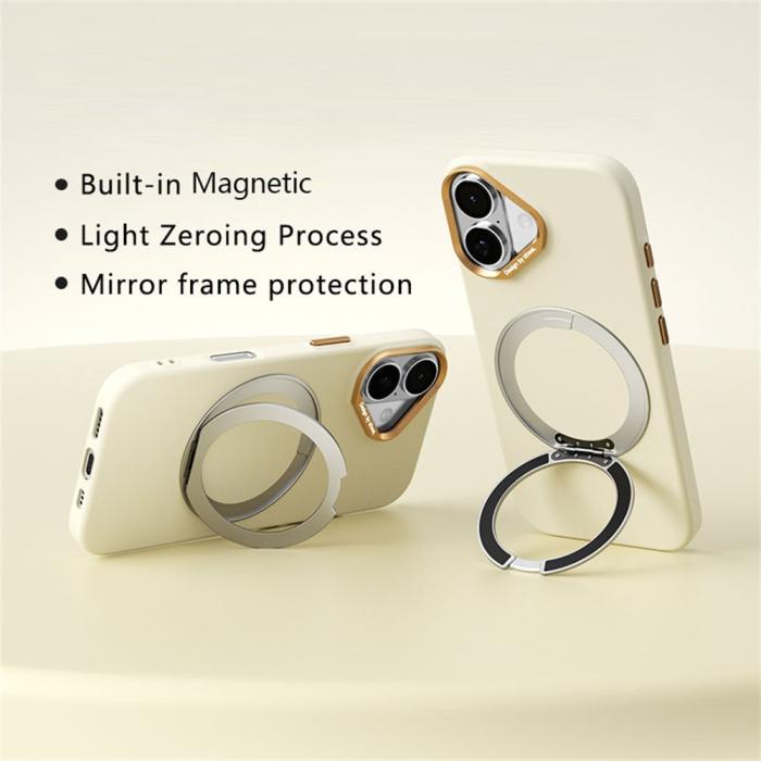 Bild 2, ABEEL ABEEL iPhone 17 / 18 Skal MagSafe Silikon PC Gul