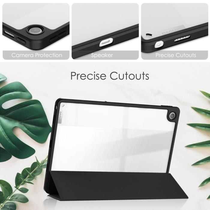 Bild 5,  Lenovo Tab M10 Plus Gen 3 Fodral Tri-Fold Hybrid Svart