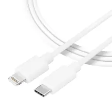 Tactical Tactical 1m 2A 10W USB-C - Lightning Laddkabel Smooth Vit