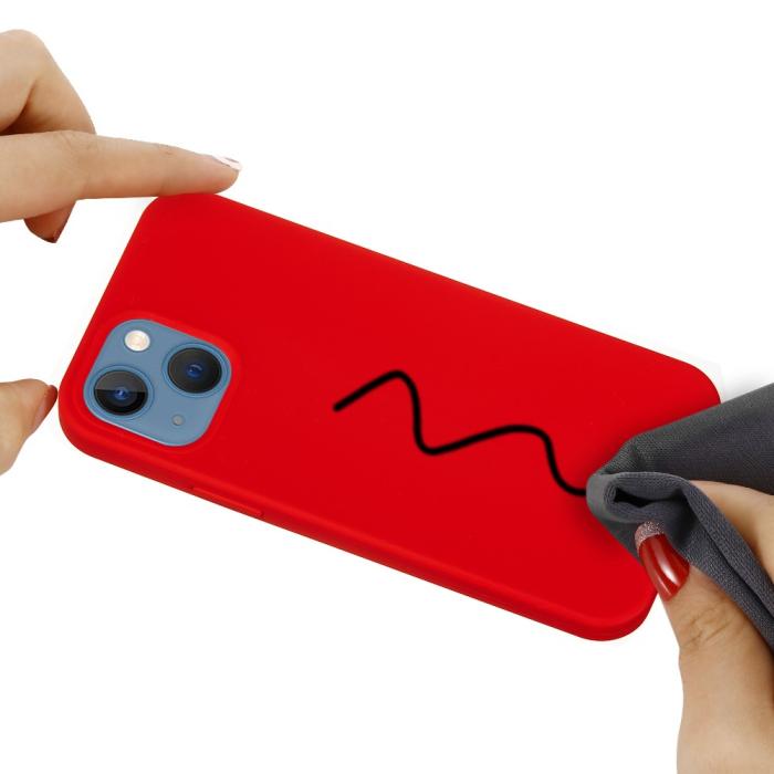 Bild 5,  iPhone 13 Skal Liquid Silikon Röd