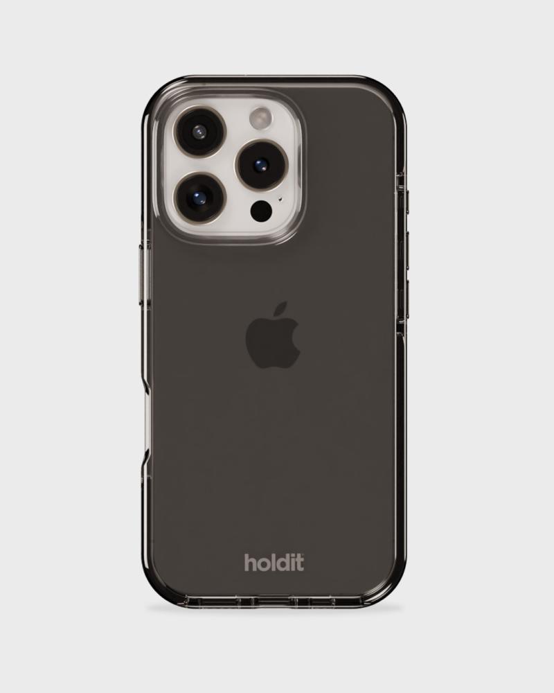 holdit holdit iPhone 16 Pro Max Mobilskal Seethru Svart