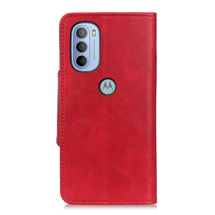 Bild 3,  Motorola Moto G31 / G41 Fodral Mässing Magnet Röd