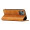 LC.IMEEKE LC.IMEEKE iPhone 15 Plus Fodral Flip Läder Brun