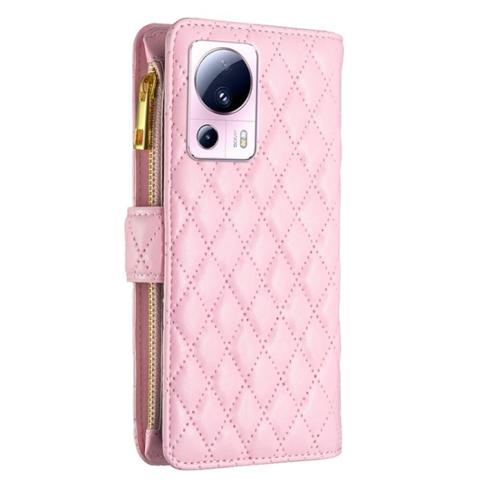 Bild 3, BINFEN BINFEN Xiaomi 13 Lite 5G Fodral Diamond Multifunktionell Rosa