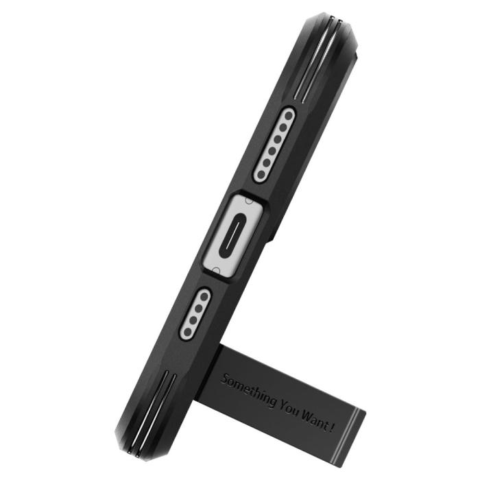 Bild 6, Spigen Spigen iPhone 15 Skal MagSafe Mag Tough Armor Svart