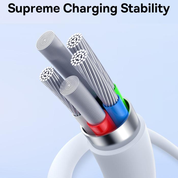 Bild 4, BASEUS Baseus 2m 30W PD USB-C - USB-C Kabel Superior Series 2 Vit