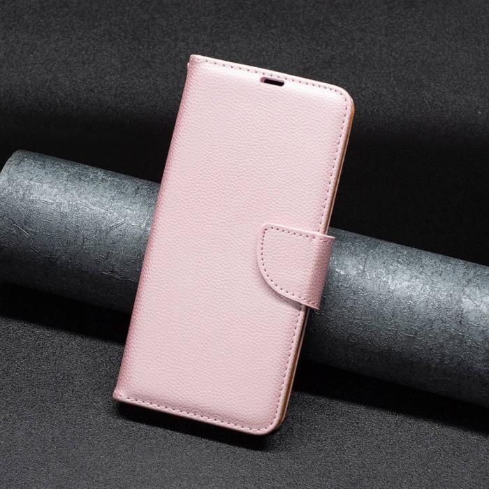 Bild 4,  Samsung Galaxy S23 Ultra Fodral Litchi Shark Roséguld