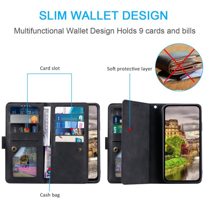 Bild 5,  Xiaomi Redmi Note 14 Pro/Pro Plus 5G Fodral Multifunktionell Svart
