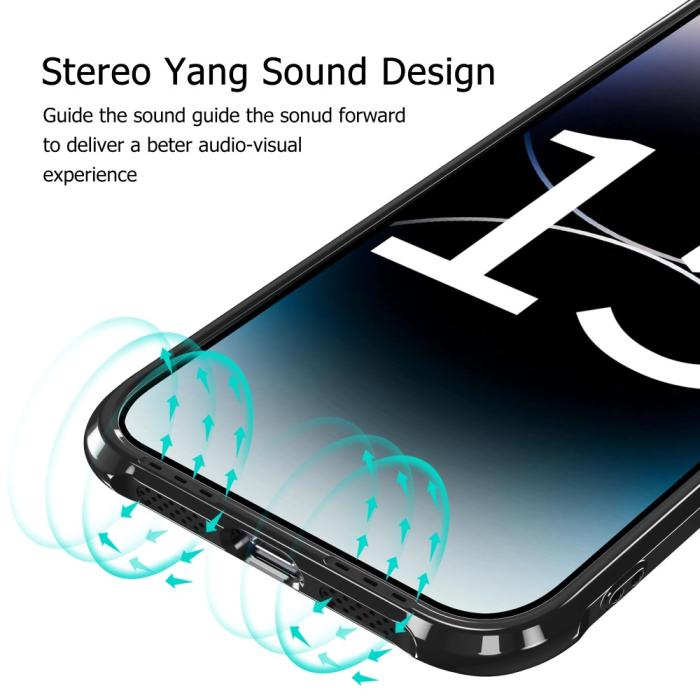 Bild 4, LEEU DESIGN LEEU DESIGN iPhone 15 Pro Skal AirBag Hybrid Matt Svart