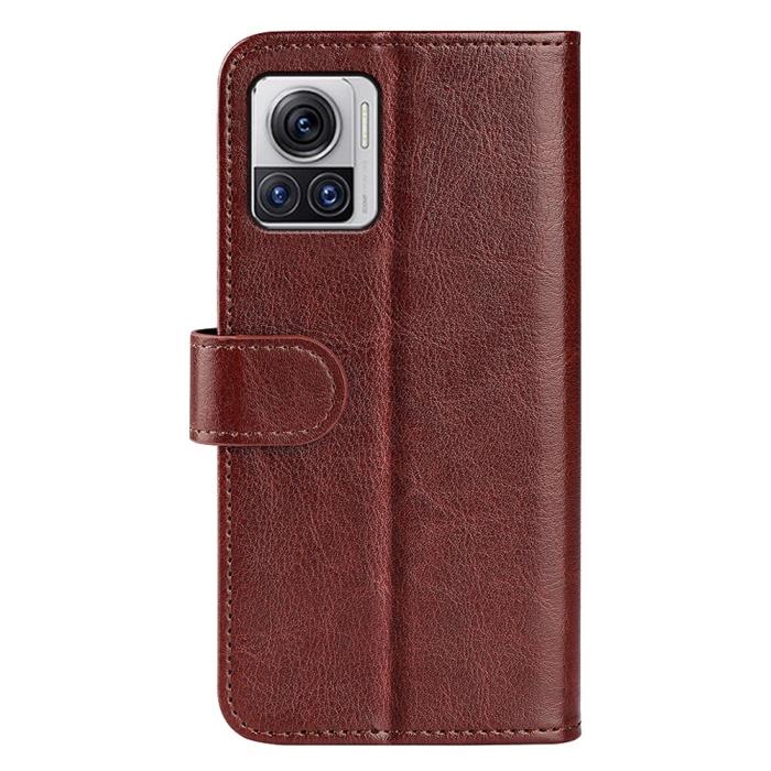 Bild 6,  Motorola Edge 30 Ultra 5G Fodral Crazy Horse Läder Brun