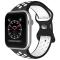 ColorPop Sportarmband Dual-Color Apple Watch 42/44/45/46/49 mm (M/L) Svart/Vit