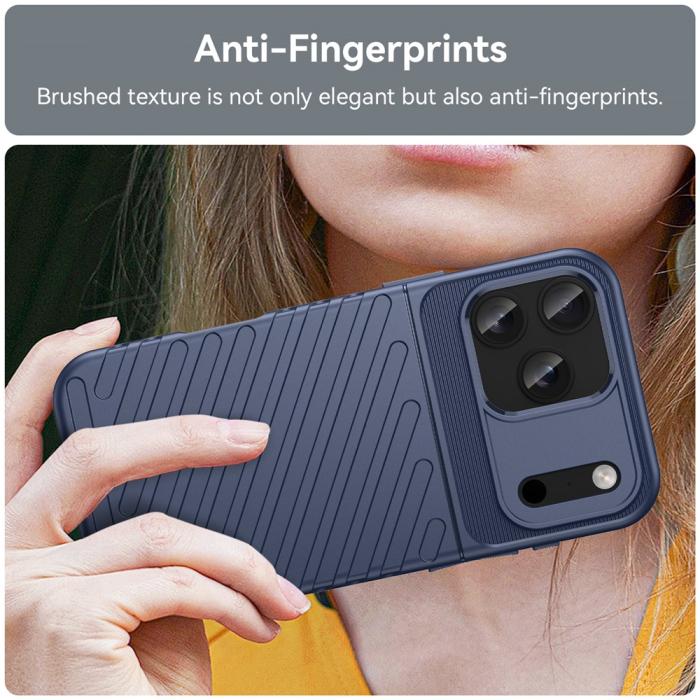 Bild 6,  iPhone 18 Pro Max/17 Pro Max TPU Skal Vävt Mönster Blå
