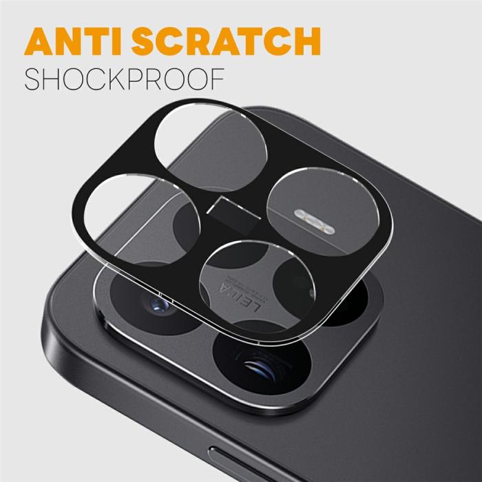 Bild 2, NORTHJO NORTHJO Xiaomi 17T 2-PACK Linsskydd Härdat glas Svart