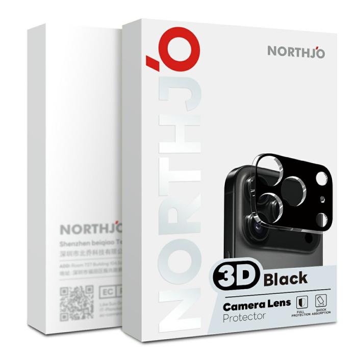 Bild 4, NORTHJO NORTHJO Xiaomi 17T 2-PACK Linsskydd Härdat glas Svart