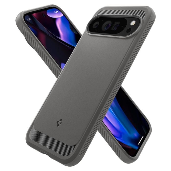 Bild 6, Spigen Spigen Google Pixel 9 Pro XL Skal Rugged Armor Marble Grey