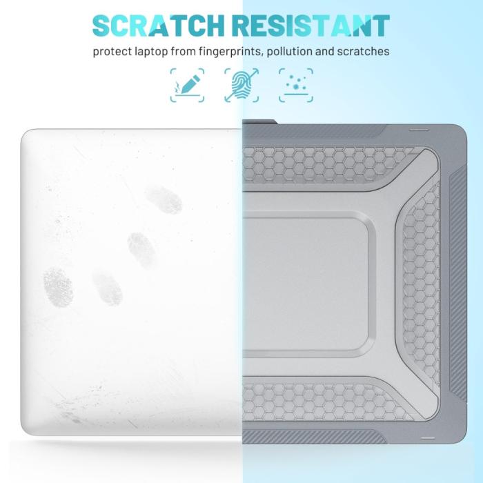 Bild 6,  MacBook Pro 16 2021-2023 Skal Med Kickstand Grå
