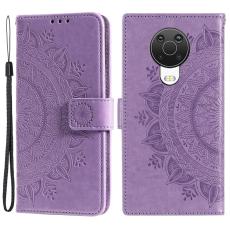  Nokia G10 / G20 Fodral Tryckt Mandala L&auml;der Lila