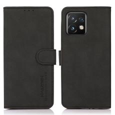KHAZNEH KHAZNEH Motorola Edge 40 Pro 5G Fodral Retro L&auml;der Svart