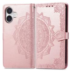  iPhone 16 Plus Fodral Mandala L&auml;der Ros&eacute;guld