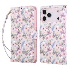 iPhone 17 Pro Fodral RFID L&auml;der Fj&auml;rilar / Blommor