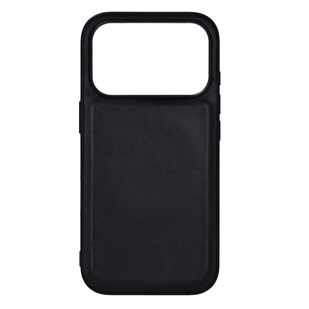 Buffalo Buffalo iPhone 17 Pro Skal MagSafe Äkta Läder Svart