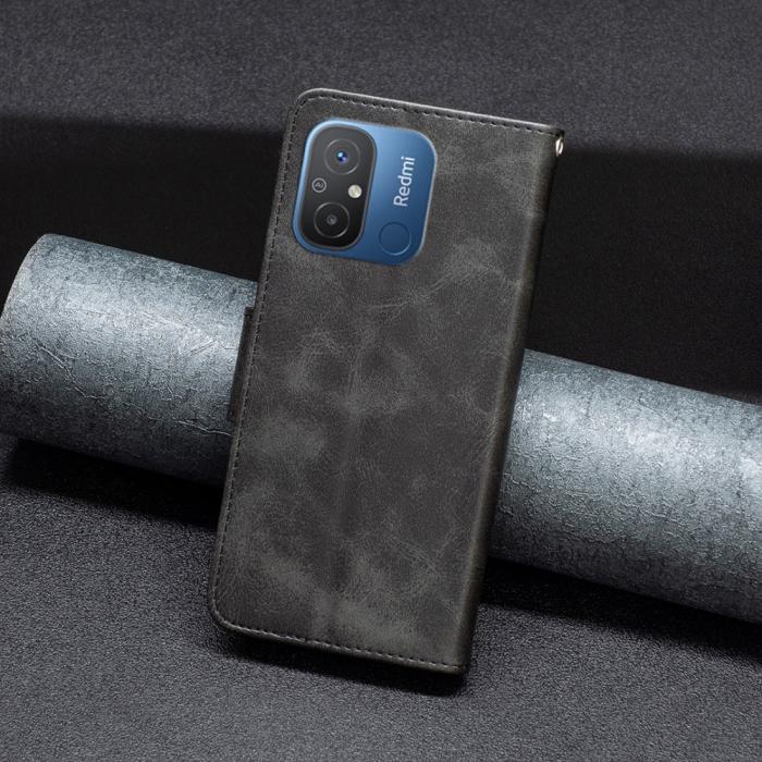 Bild 4,  Xiaomi Redmi 12C 4G Fodral Shark Solid Läder Svart