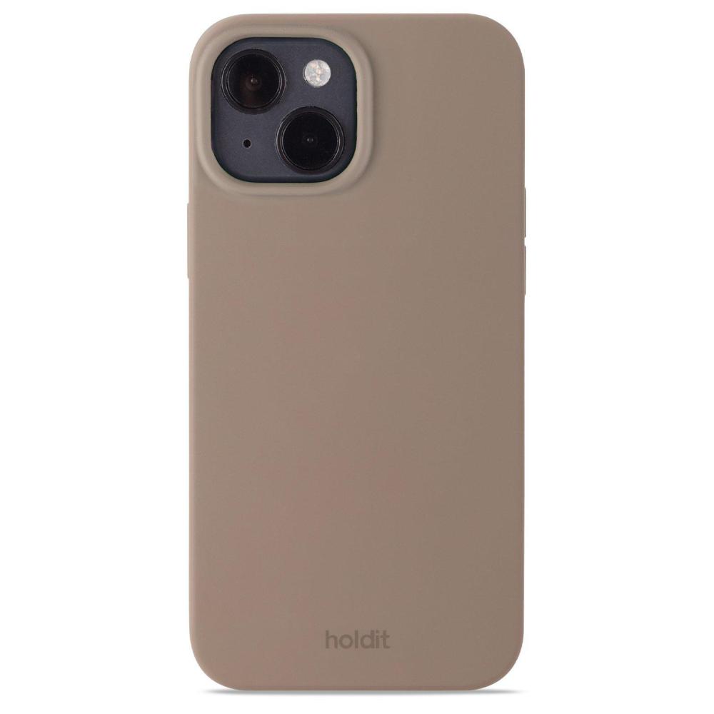 holdit holdit iPhone 15 Mobilskal Silikon Mocha Brown