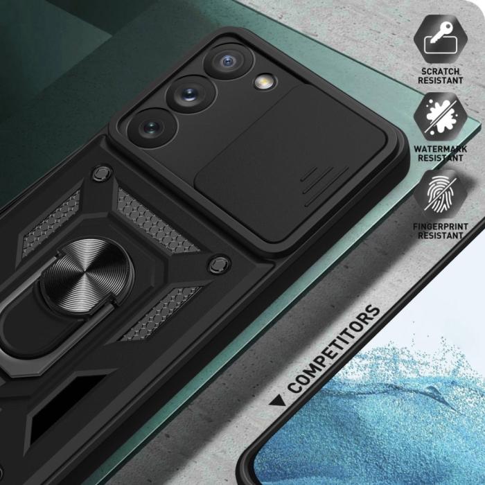Bild 5,  Samsung Galaxy S23 Skal CamShield Ring Hybrid Svart