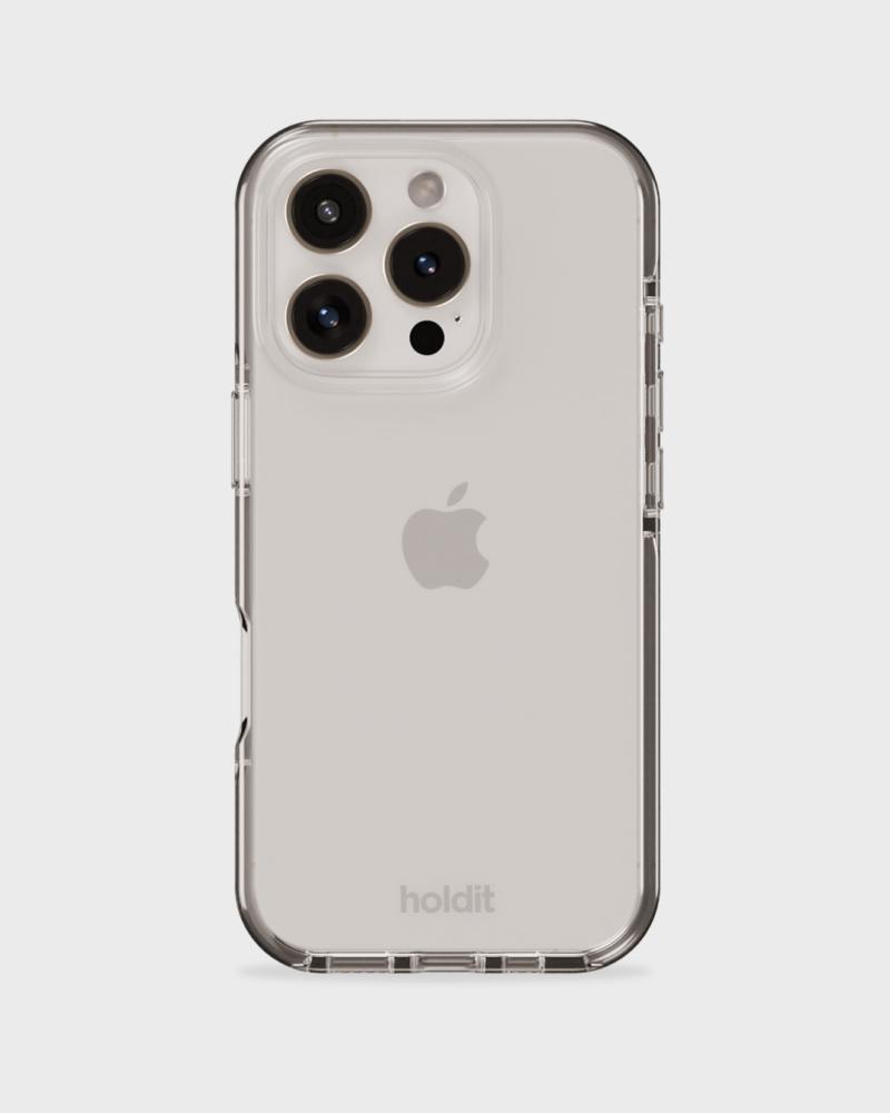 holdit holdit iPhone 16 Pro Max Mobilskal Seethru Vit