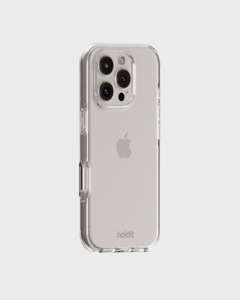 holdit holdit iPhone 16 Pro Max Mobilskal Seethru Vit