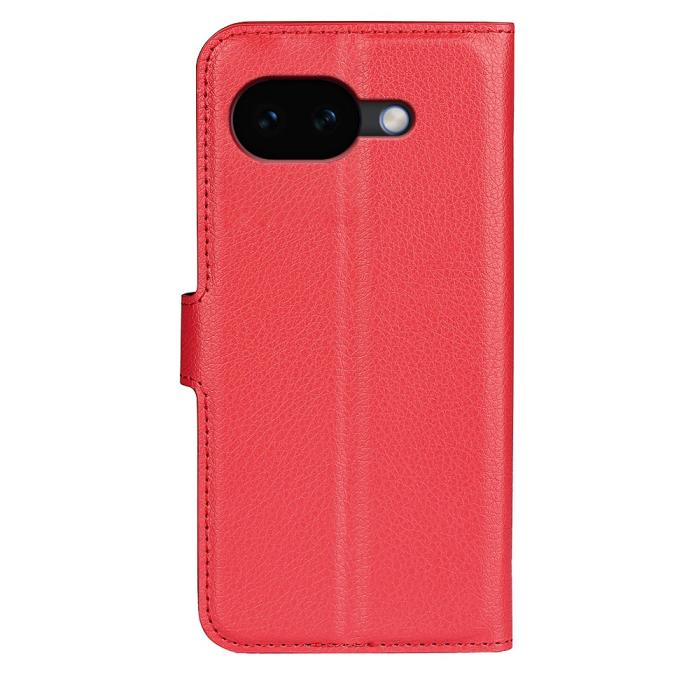 Bild 6,  Google Pixel 10a Fodral Litchi Läder Röd