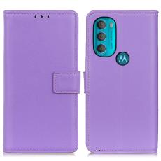  Motorola Moto G71 Fodral L&auml;der Lila