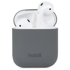 holdit holdit AirPods 1/2 Skal Silikon Space Gray