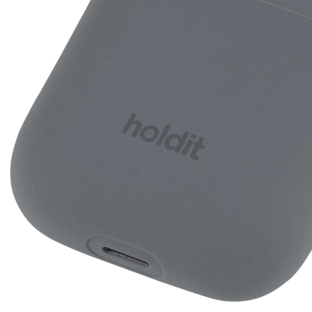 holdit holdit AirPods 1/2 Skal Silikon Space Gray