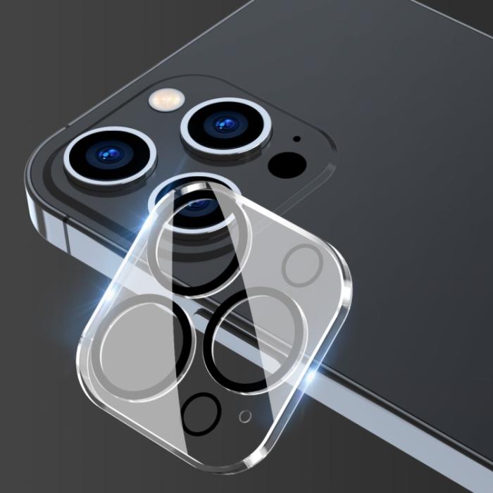 Bild 5, ENKAY ENKAY iPhone 15 Pro / 15 Pro Max 2-PACK Linsskydd BlackRing Härdat Glas