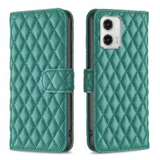  Motorola Moto G73 5G Fodral Diamond L&auml;der Gr&ouml;n