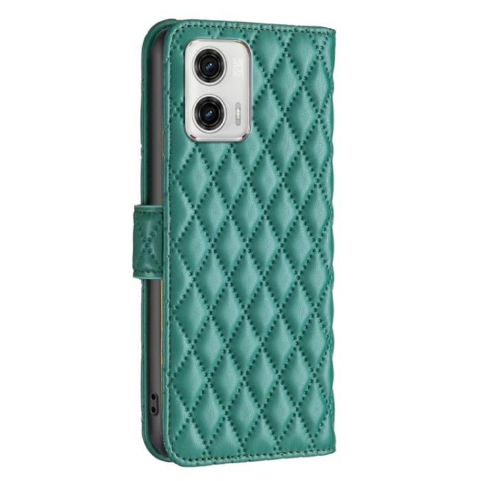 Bild 3,  Motorola Moto G73 5G Fodral Diamond Läder Grön