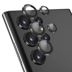 ENKAY ENKAY Samsung Galaxy S23 Ultra Linsskydd H&auml;rdat Glas Svart