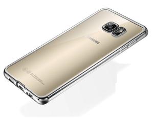  Samsung Galaxy S7 Edge - F&auml;rgad TPU - Silver