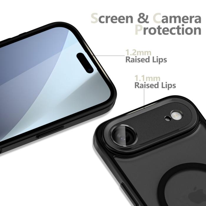 Bild 4, Tech-Protect Tech-Protect iPhone Air Skal MagSafe MagCam Matt Svart