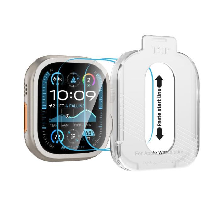 Bild 5, Tech-Protect Tech-Protect Apple Watch Ultra 49 mm 2-PACK Skärmskydd EasySet+