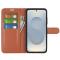 Samsung Galaxy S25 Edge Fodral Litchi Läder Brun