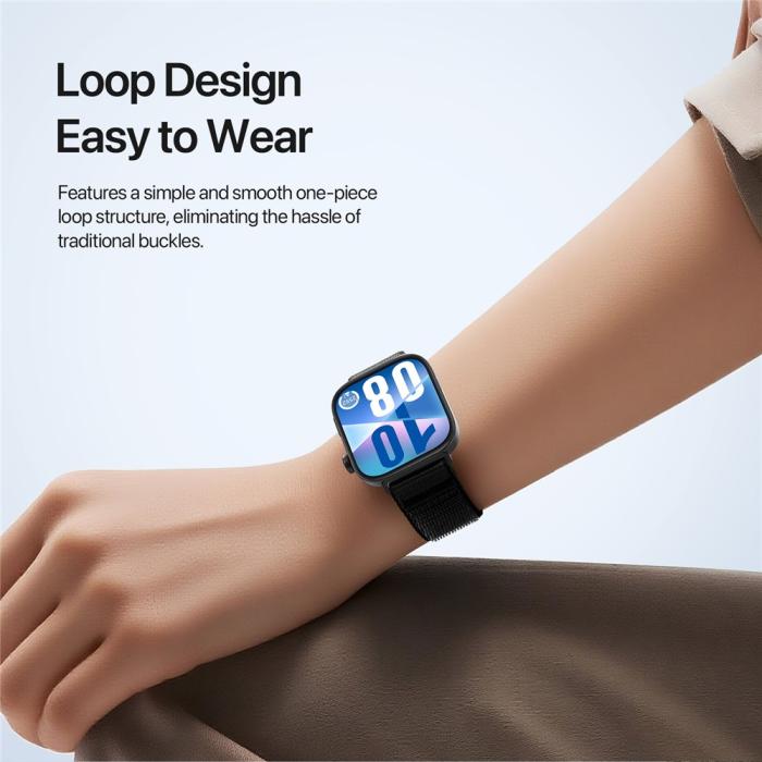 Bild 5, DUX DUCIS DUX DUCIS Huawei Watch Fit 4 Pro/4/3 Armband Nylon Loop Svart