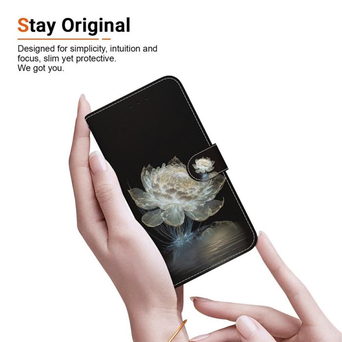 Bild 4,  Samsung Galaxy A27 5G Fodral Läder Blomma Vit